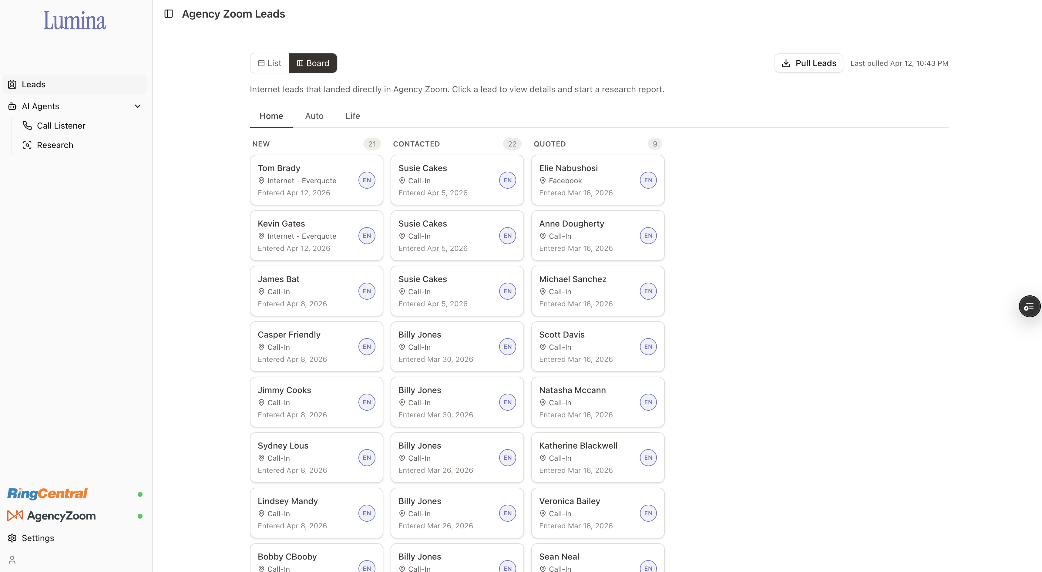 Connect with your CRM and automate home research